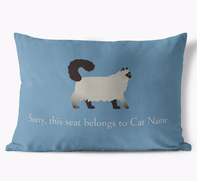 'Sorry, This Seat Belongs to...' - Personalized {breedFullName} Soft Touch Pillow